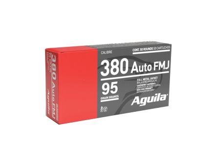 Aguila .380 ACP 95 gr FMJ 50rds