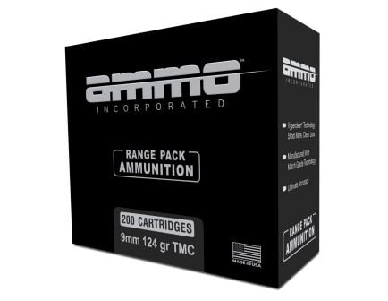 Ammo Inc 124 gr TMC 9mm Ammunition 200 Round Range Pack For Sale