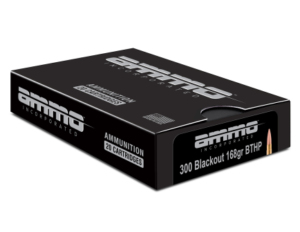 Ammo Inc 300 Blackout Ammo 168 Grain BTHP 20rds