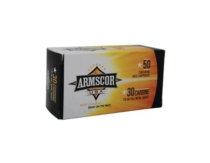 Armscor 30 Carbine 110gr FMJ Ammunition 50rds - FAC30C-1N