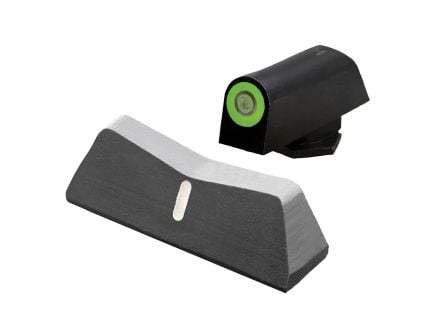 XS Sights DXW2 Standard Dot Night Sight Set Front/Rear, Green/White