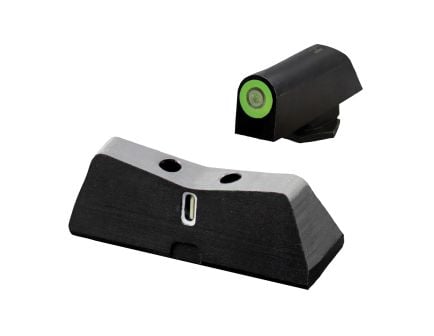 XS Sights DXT2 Standard Dot Night Sight Set Front/Rear, Green/White