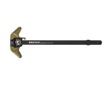 Aero Precision AR10 BREACH Ambi Charging Handle w/ Large Lever, Black/OD Green