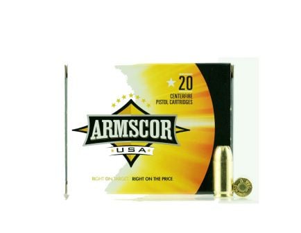 Armscor .380 ACP 95 gr JHP 20 Rounds Ammunition - FAC380-3N