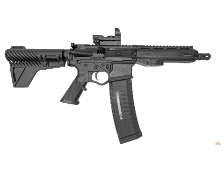 ATI Alpha 7.5" 5.56 60rd AR Pistol, Black with Duosight Optic and Rear Blade- ATIGAX5567MLB60D