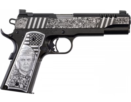 Auto Ordnance 1911 "Trump Rally Cry" 5" 7rd .45 Pistol,  Stainless Steel - 1911TCAC12N