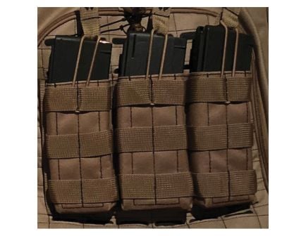 Advance Warrior Solutions Open Top Triple Magazine Pouch, Tan