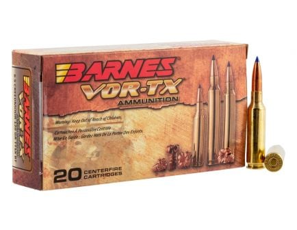 Barnes Bullets VOR-TX 120 gr Tipped TSX Boat Tail 6.5 Crd Ammo, 20/box - 30815