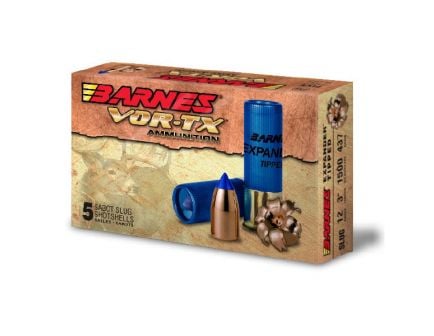 Barnes VOR-TX 437 gr Expander Tipped 3" 12 Gauge Slug, 5 Rounds