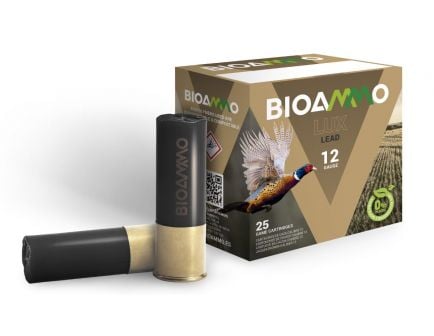 BioAmmo Lux Lead 1 1/8 oz #7 Shot 12 Gauge Ammunition, 25 Rounds