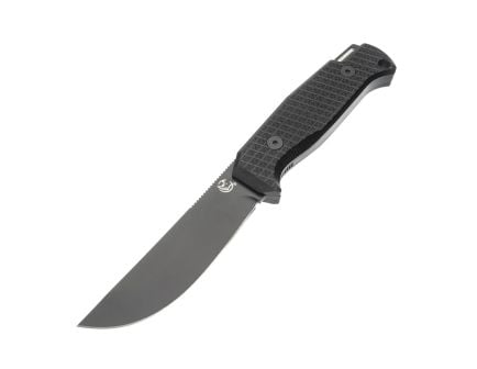 Glow Rhino Bohr Fixed Blade Knife - Black Handle Green Tritium