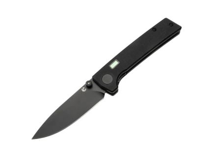 Glow Rhino Fermi Knife - Black Scales Black Thumbstud