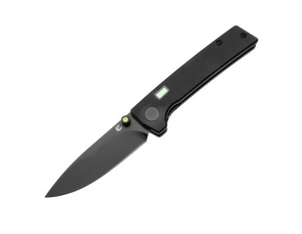 Glow Rhino Fermi Knife - Black Scales Yellow Thumbstud