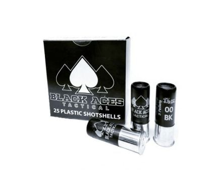 Black Aces Tactical 12 Ga Ammo 00 Buckshot 2 3/4" 9 Pellet 25rd - BAT-00-1425