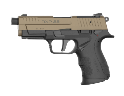 Retay RXP22 Threaded Barrel 22LR W/ (2)13rd Magazines, BLK / FDE Slide