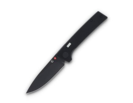Glow Rhino Fermi Knife - Black Scales Red Thumbstud