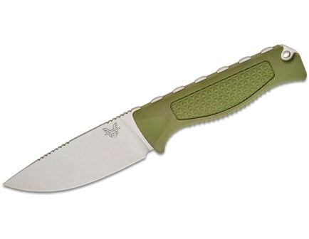 Benchmade Steep Country Fixed Blade Drop Point Knife, Dark Olive - 15006-01