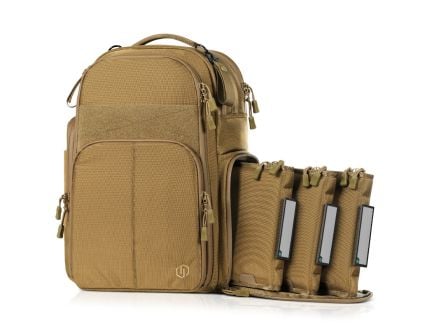 Savior Equipment SEMA Compact Backpack w/ 3 Pistol Cases - FDE