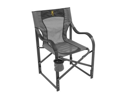 Browning 24" x 36" Camp Chair, Charcoal/Gray 425 lb