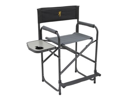 Browning Directors Chair XT Plus Camp Chair, Charcoal/Gray 325 lb