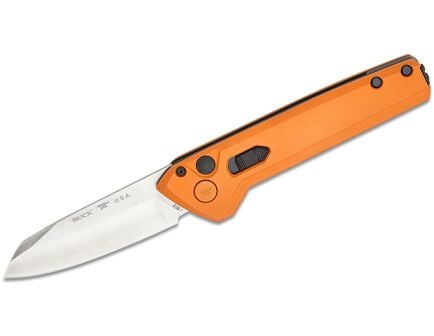 Buck Deploy, Wharncliffe Blade, Auto, Orange