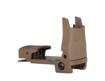 MFT Front Back Up Polymer Flip Up Sight w/Sight Elevation Adjustment, SDE - BUPSWFSDE
