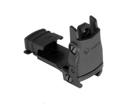 MFT Rear Back Up Polymer Flip Up Sight w/ Windage Adjustment, Blk - BUPSWRBLK