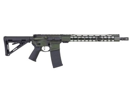 PSA Custom .223 Wylde 16" 1/8 Rifle W/ 13.5" PSA Rail, PSA Custom Flatbow FCG, Warlock Green
