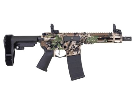 PSA Custom 7.5" .300 AAC Blackout Pistol W/ PSA Custom Flatbow FCG, Magpul Mbus sights, OCP