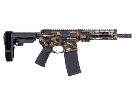 PSA Custom 8.5" PL 300AAC Nitride 7"M-Lok Pistol W/ PSA Custom 3.5lb Flatbow FCG - Coyote Woodland