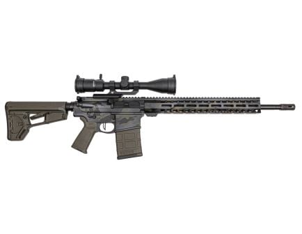 PSA Custom Gen3 PA10 18" Mid-Length .308 1/10 Nitride 15" M-lok Rifle W/ 3.5lb Flatbow FCG, SIG Scope, Black OCP