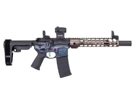 PSA Custom 10.5" 5.56 1/7 SS Pistol W/ PSA Custom Flatbow FCG, Holosun Micro Sight Dot - Viking