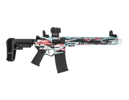 PSA Custom 10.5" CL 5.56 NATO 1/7 Nit 12" Slant Pistol w/ PSAC 3.5lb Flat, Holosun Micro Red Dot - Miami Vibe