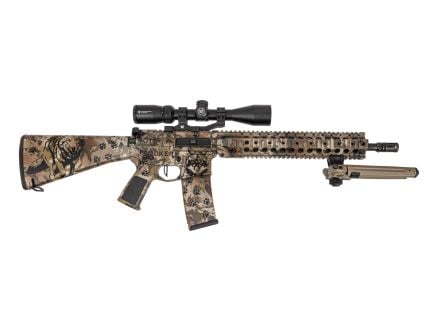 PSA Custom 14.7" P&W CHF 5.56 Nato 1/7 Rifle W/ PSA Custom FCG, Vortex Scope, Magpul Bipod- Yote Smoker