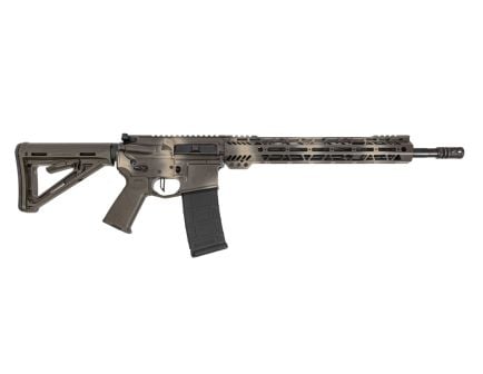 PSA Custom 16" Mid 5.56 1/7 13.5" Mlok Upper Rifle W/ Flatbow FCG, Brown Tan Camo