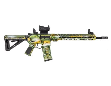 PSA Custom 16" 556 Nato Rifle W/ Flatbow FCG, Mbus sights, Romeo 7s Red Dot, Outline