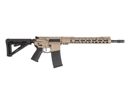 PSA Custom 16" Mid 5.56 NATO 1/7 Nit 13.5" Mlok Rifle W/ 3.5lb Flatbow FCG, Tan