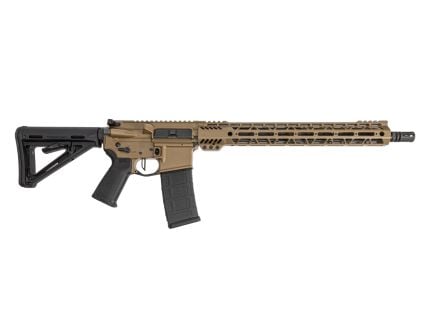 PSA Custom 16" M4 Carbine-Length 5.56 NATO 1:7 Nitride 15" Lightweight M-LOK Rifle w/ Flatbow FCG - Coyote
