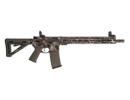PSA Custom 16" 5.56 1/7 Nitride Rifle W/ 15" Hex Mlok Rail, Mbus SS, Flat FCG - Hollow Bottom Camo