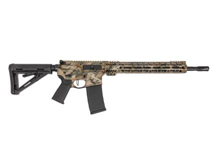 PSA Custom 16" 5.56 NATO Mid-Length Nitride 13.5" MLOK W/ 3.5 Flatbow FCG, Tan OCP