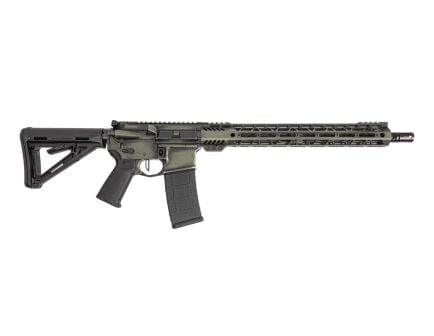 PSA Custom 16" M4 Carbine-Length 5.56 NATO 1:7 Nitride 15" LTWT M-Lok Rifle W/ 3.5lb Flatbow FCG, Warlock Green