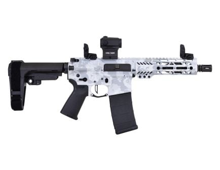 PSA Custom 5.56 7.5" 1/7 Pistol W/ 7" PSA Rail, PSA Custom Flatbow FCG, Holosun Red Dot - Ghost Camo