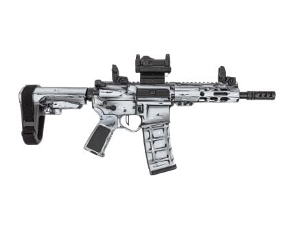 PSA Custom 7.5 5.56 NATO Pistol W/ PSA Flatbow FCG, Mbus sights, Romeo 7s Red Dot - Outline