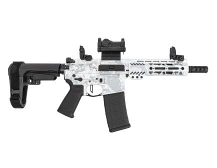 PSA Custom 5.56 7.5" 1/7 Pistol w/ PSA Custom Flatbow FCG, Romeo 7s Red Dot - Ghost Camo
