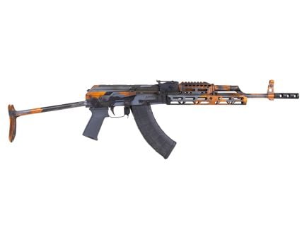PSA Custom AK-47 GF3 Forged Under Folding 16" Rifle, Orange Crush