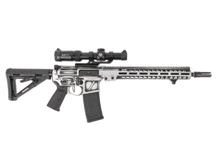 PSA Custom 14.7 5.56 NATO Rifle W/ PSA Custom Flat FCG, Vortex Strike Eagle Scope -Brushed Antique