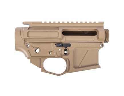 PSA Custom Series Billet Receiver Set w/Ambi Bolt Release and Tension Screw - Coyote