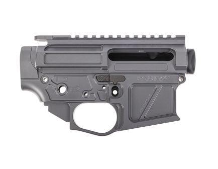 PSA Custom Series Billet Receiver Set w/Ambi Bolt Release and Tension Screw - Grey