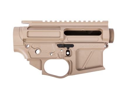 PSA Custom Series Billet Receiver Set w/Ambi Bolt Release and Tension Screw - Tan