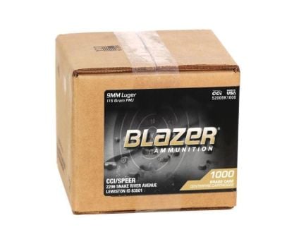 CCI Blazer 9mm 115 gr FMJ 1000rds